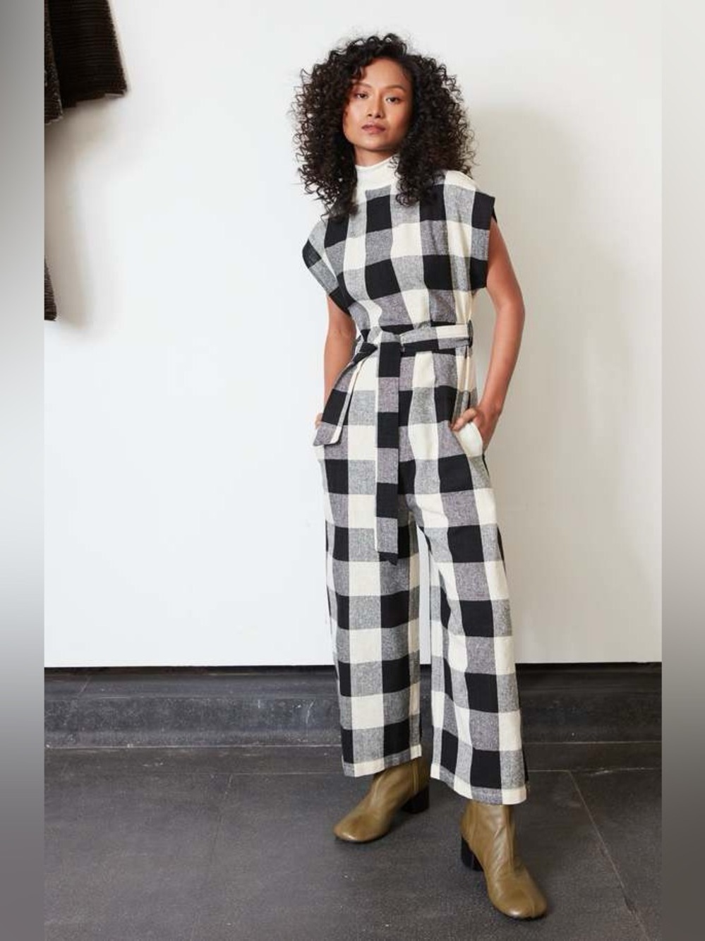 Rujuta Sheth Comfy Jumpsuit in Mono Chex XL